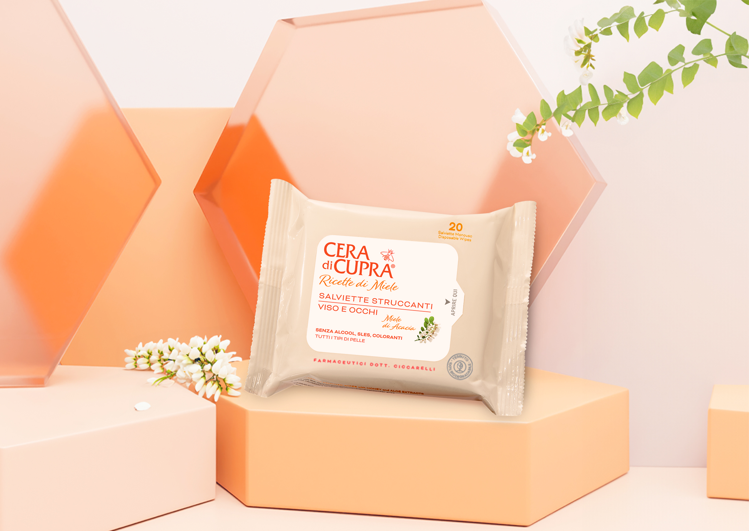 Salviette Antismog Carboni Attivi ed Estratto di Moringa di Natural