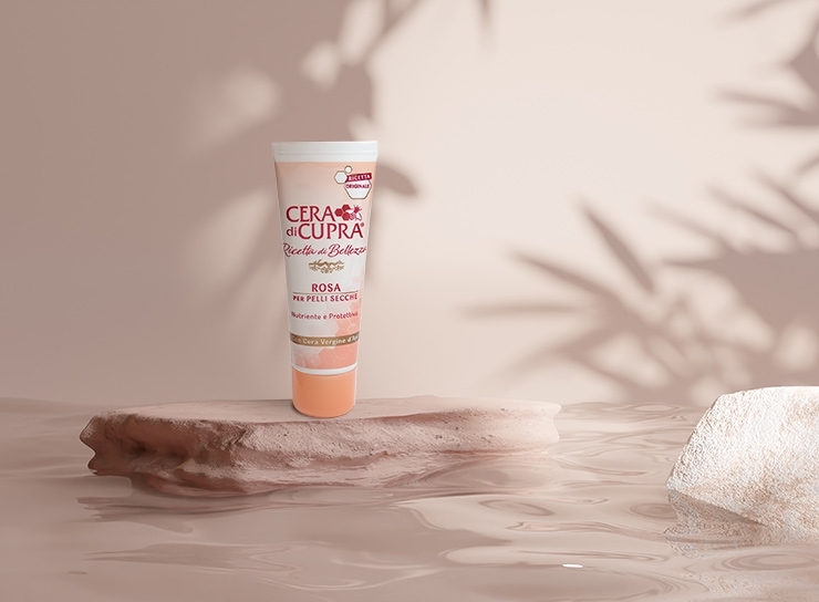 Cera di Cupra crema rosa originale e acqua termale