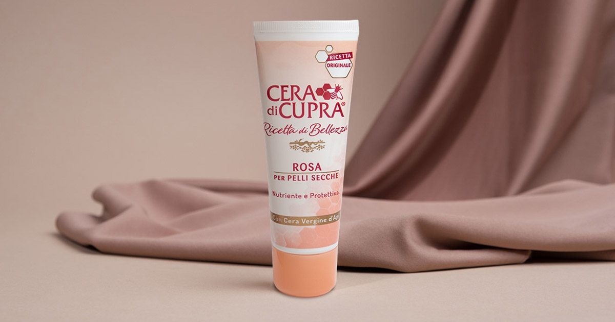 Cera di cupra crema rosa originale seta